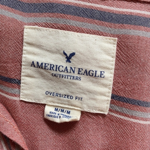 Hi-Lo Front Tie Striped Blouse - Picture 4 of 4